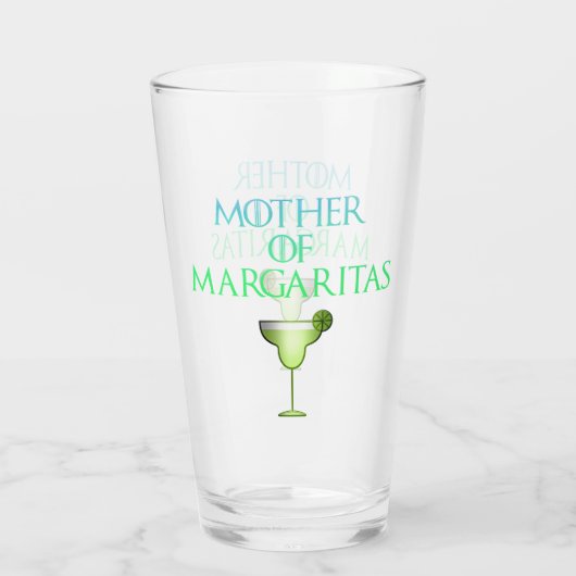 Moeder van Margaritas Funny Tequila Cocktail Glas (Achterkant)