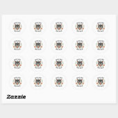 Moeder van Mayhem Grappige moeder Kat Moeder van M Ronde Sticker (Vel)