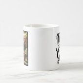Moeder van Meisjes Borstel Schrift 1 Aangepaste Fo Koffiemok (Center)