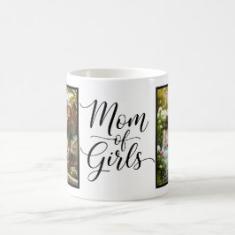 Moeder van Meisjes Elegante Moderne Schrift 2 Foto Koffiemok