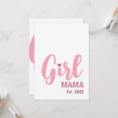 Moeder van Meisjes sinds Persoonlijk Cadeau Kaart (Voorkant / Achterkant in situ)