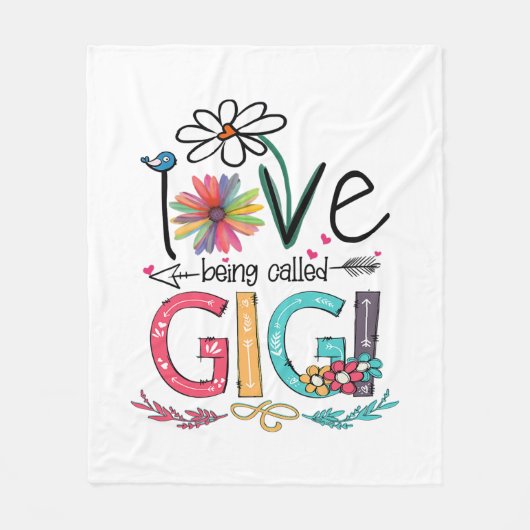 Moeder van mij heet Gigi Sunflower Birthday. Fleece Deken (Voorkant)
