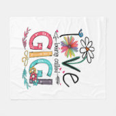 Moeder van mij heet Gigi Sunflower Birthday. Fleece Deken (Voorkant (Horizontaal))