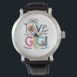 Moeder van mij heet Gigi Sunflower Birthday. Horloge<br><div class="desc">Moeder van mij heet Gigi Sunflower Birthday.</div>