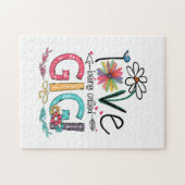 Moeder van mij heet Gigi Sunflower Birthday. Legpuzzel (Horizontaal)