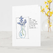 Moeder van mijn kinderen Moederdag Card Kaart (Gele Bloem)