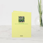 "Moeder van mijn kleinkinderen" FLORALE MOEDERDAG Kaart (Achterkant)