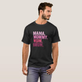 Moeder van moeders mama moeder borstkanker moeder t-shirt (Voorkant volledig)
