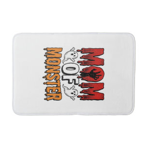 Moeder van Monster Vintage Halloween T-shirt ontwe Badmat