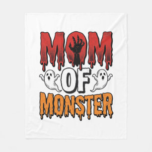 Moeder van Monster Vintage Halloween T-shirt ontwe Fleece Deken