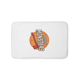 Moeder van Monsters Vintage Basketbal Moeder Desig Badmat