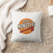 Moeder van Monsters Vintage Basketbal Moeder Desig Kussen (Deken)