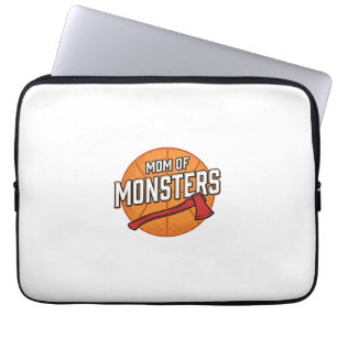 Moeder van Monsters Vintage Basketbal Moeder Desig Laptop Sleeve