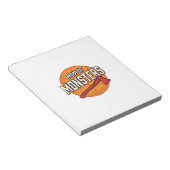 Moeder van Monsters Vintage Basketbal Moeder Desig Notitieblok (Schuin)