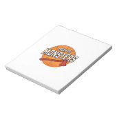 Moeder van Monsters Vintage Basketbal Moeder Desig Notitieblok (Linkerzijde)