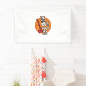 Moeder van Monsters Vintage Basketbal Moeder Desig Spandoek (Insitu)