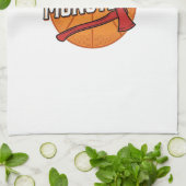 Moeder van Monsters Vintage Basketbal Moeder Desig Theedoek (Gevouwen)
