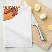 Moeder van Monsters Vintage Basketbal Moeder Desig Theedoek (Quarter Fold)