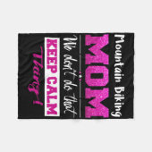 Moeder van mountainbiken Funny Moederdag cadeau Fleece Deken (Voorkant (Horizontaal))