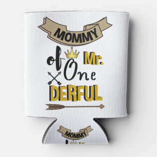 Moeder van Mr Onederful Eerste One-Derful T-shirt Blikjeskoeler