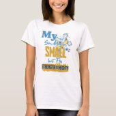 Moeder van overlevende van kanker, gouden lint bew t-shirt (Voorkant)