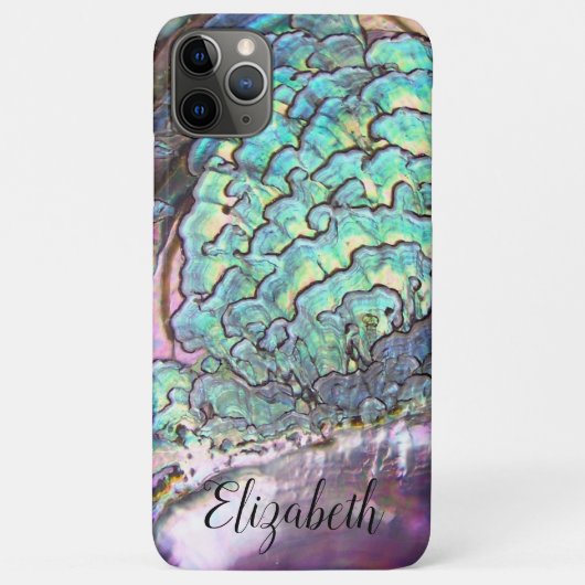 Moeder-van-parel Iridescent Kijk Gepersonaliseerd Case-Mate iPhone Case (Achterkant)
