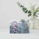 MOEDER VAN PAREL ,SEAHORSE MONOGRAM roze wit grijs Visitekaartje (Staand voorkant)