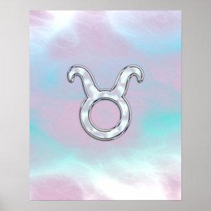 Moeder van parel Stier Dierenriem Astrologie Poster