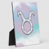 Moeder van parel Stier Dierenriemsymbool Fotoplaat (Zijkant)