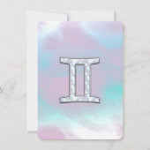 Moeder-van-parel stijl Gemini sterrenbeeld (Voorkant)