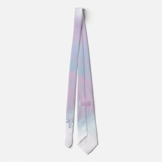 Moeder van parel stijl Ram Sterrenbeeld Stropdas (Achterkant)