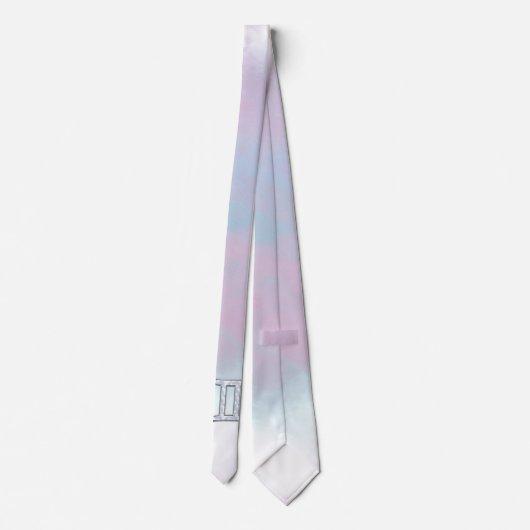 Moeder van Parel Stijl Tweelingen Sterrenbeeld Stropdas (Achterkant)