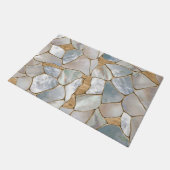 Moeder van parelcellen en goudcellen abstract deurmat (Schuin)