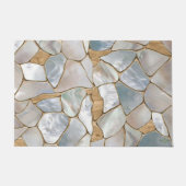 Moeder van parelcellen en goudcellen abstract deurmat (Voorkant)