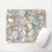 Moeder van parelcellen en goudcellen abstract muismat (Met muis)