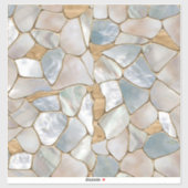 Moeder van parelcellen en goudcellen abstract sticker (Vel)