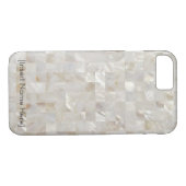 Moeder van Parelkleurig, beige - Gepersonaliseerd, Case-Mate iPhone Case (Achterkant (Horizontaal))