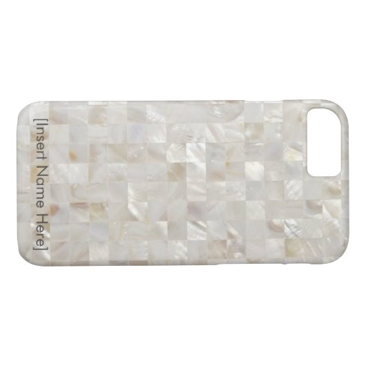 Moeder van Parelkleurig, beige - Gepersonaliseerd, Case-Mate iPhone Case (Achterkant (Horizontaal))