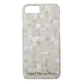 Moeder van Parelkleurig, beige - Gepersonaliseerd, Case-Mate iPhone Case (Achterkant)