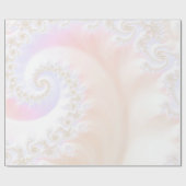 Moeder van parellen Luxurous Fractal Spiral Cadeaupapier (Vlak)