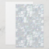 Moeder van parelmozaïek briefpapier (Voorkant / Achterkant)