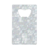 Moeder van parelmozaïek creditkaart flessenopener (Achterkant)