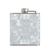 Moeder van parelmozaïek heupfles (Achterkant)