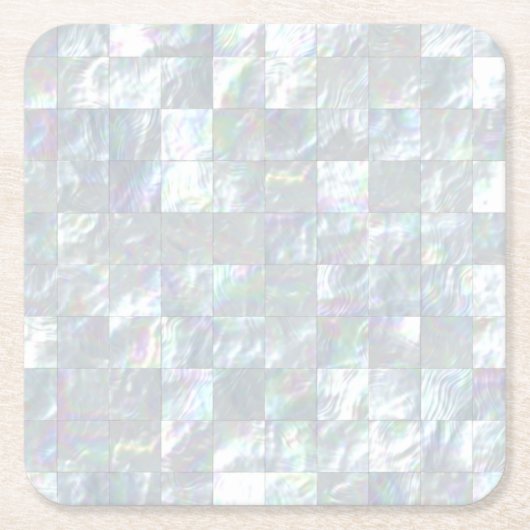 Moeder van parelmozaïek kartonnen onderzetters (Voorkant)