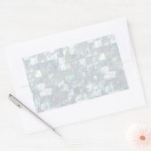 Moeder van parelmozaïek rechthoekige sticker (Envelop)