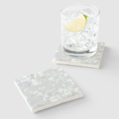 Moeder van parelmozaïek stenen onderzetter (Zijkant)