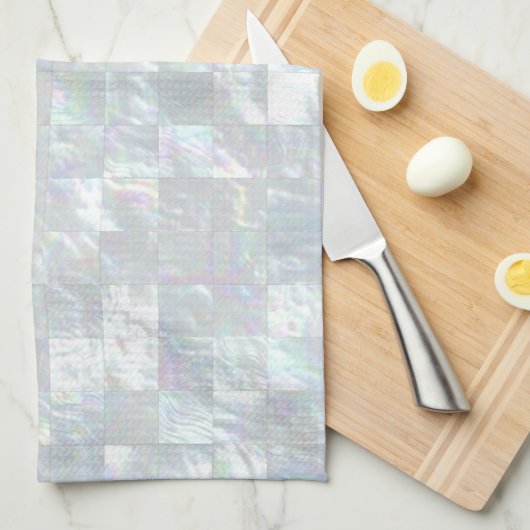 Moeder van parelmozaïek theedoek (Quarter Fold)