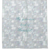 Moeder van parelmozaïekbadkamer douchegordijn (Voorkant)