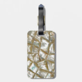 Moeder van parelontwerp bagagelabel (Achterkant verticaal)