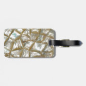 Moeder van parelontwerp bagagelabel (Achterkant horizontaal)